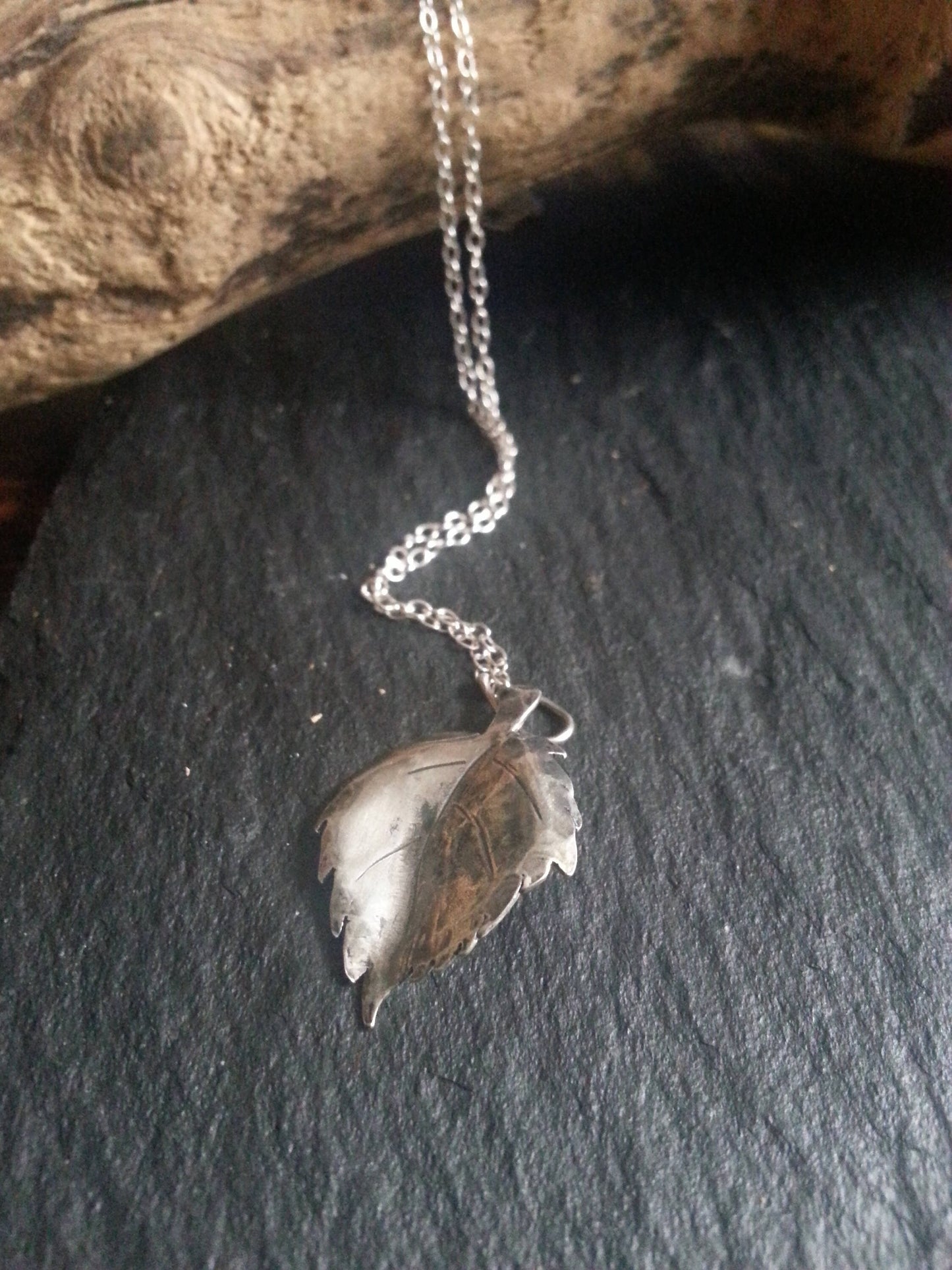 Hazel Leaf Necklace – Inspiration, Wisdom, Abundance