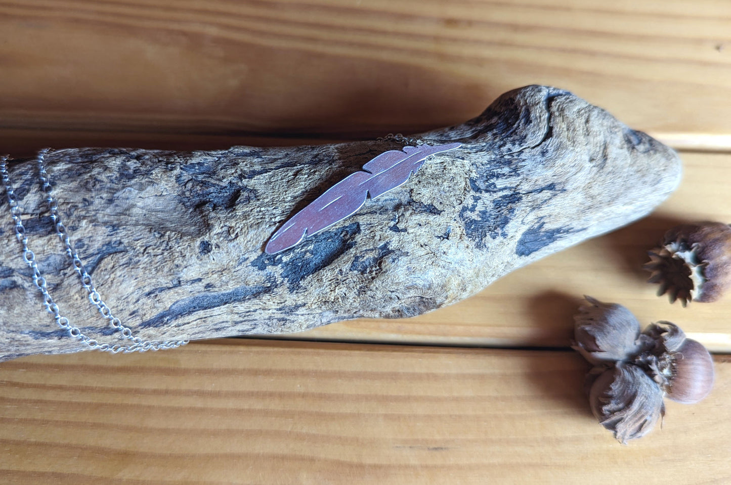 Feather necklace