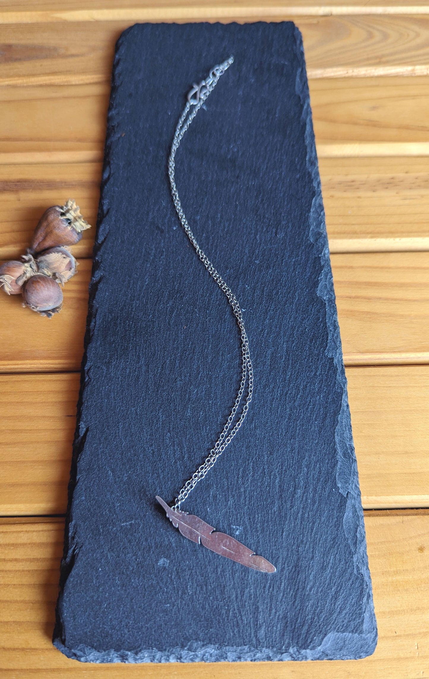 Feather necklace