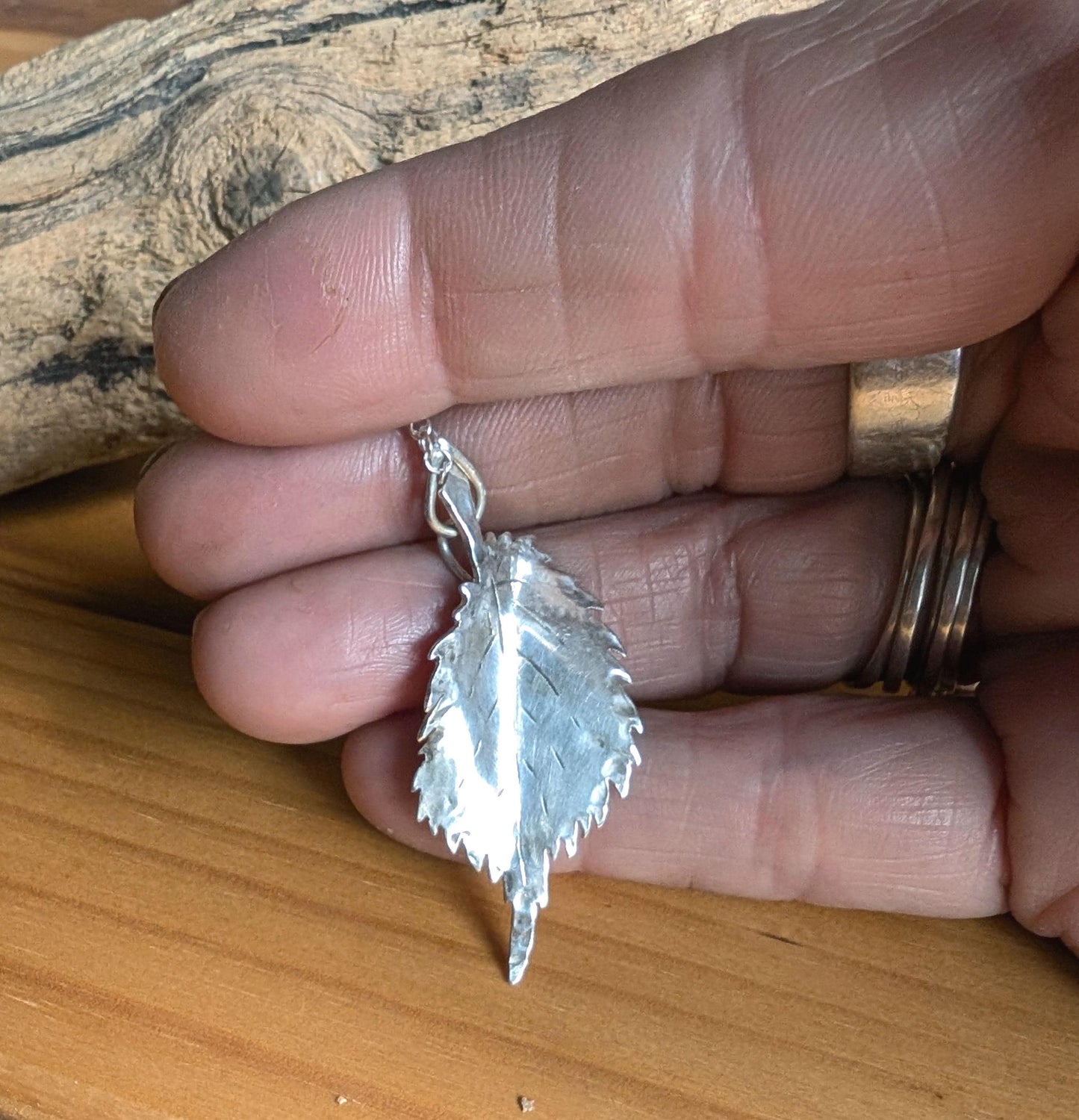Elm Leaf Necklace – Resilience, Connects to Afterlife, Love