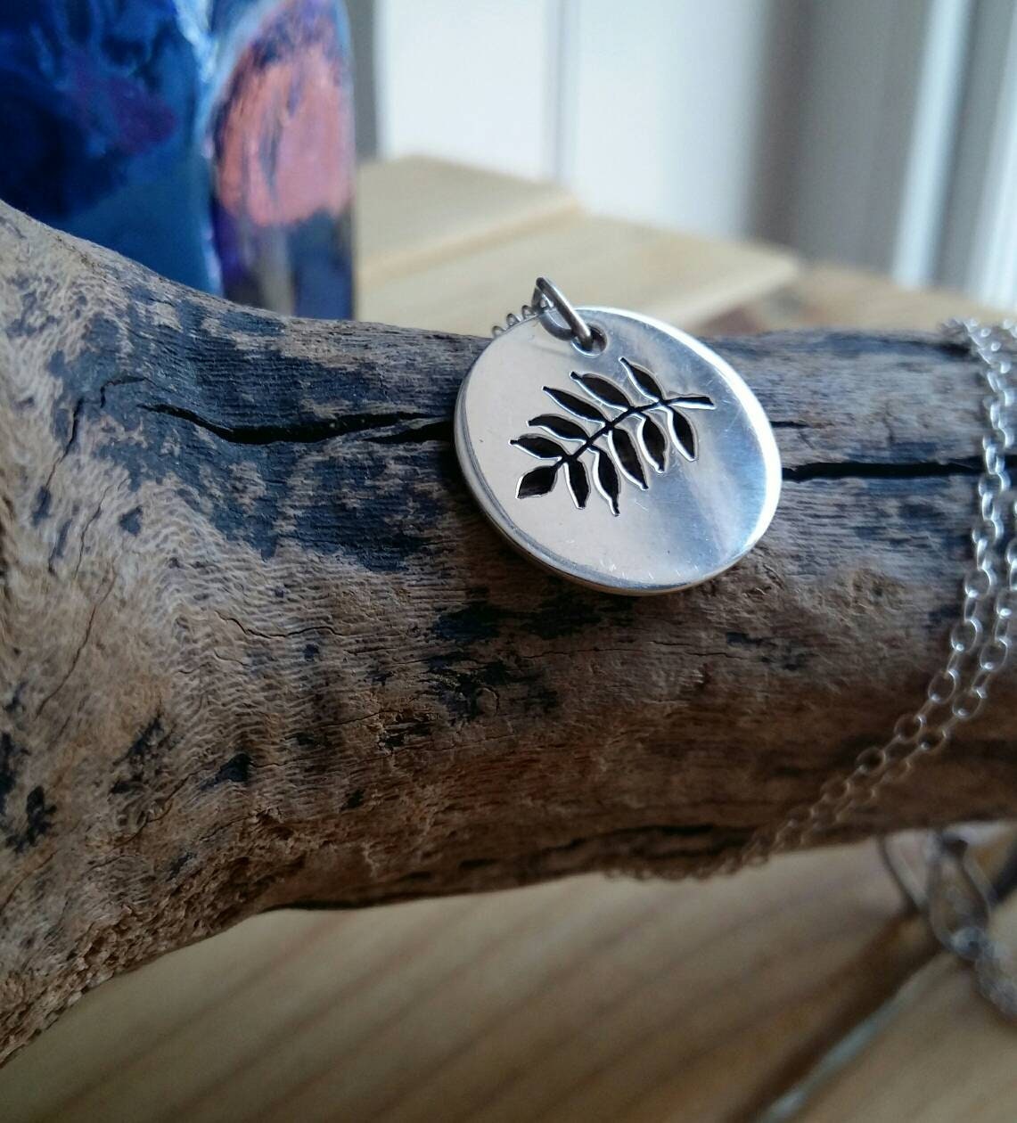Rowan Leaf Necklace – Courage, Protection, Divination