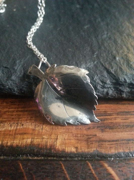 Hazel Leaf Necklace – Inspiration, Wisdom, Abundance
