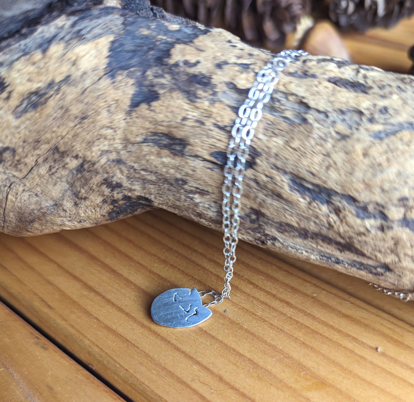 Sleeping fox necklace