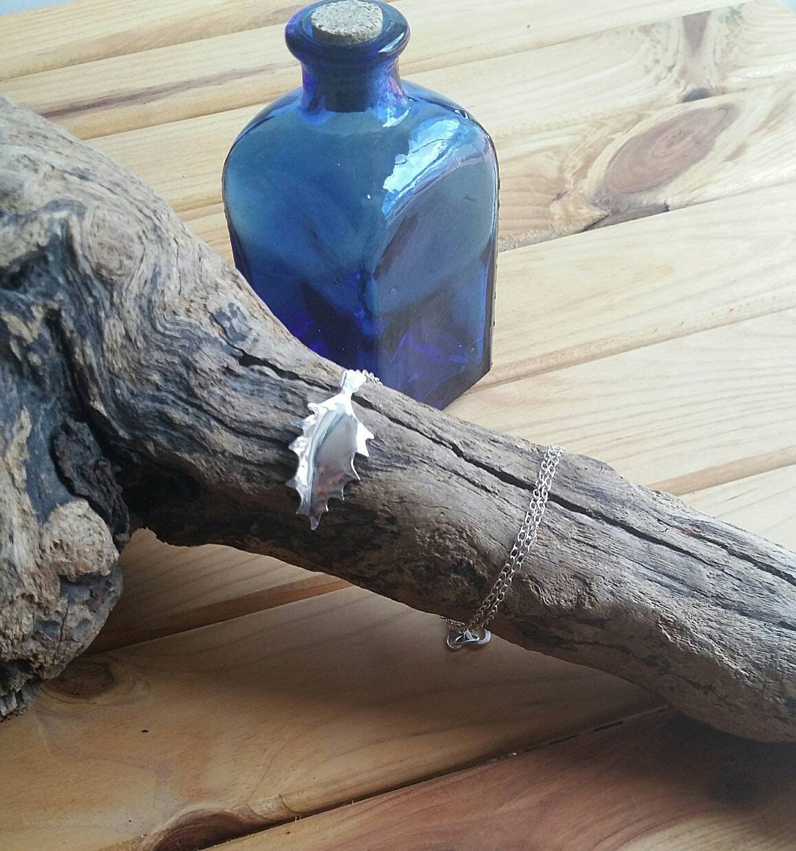 Holly Leaf Necklace – Renewal, Strength, Prosperity