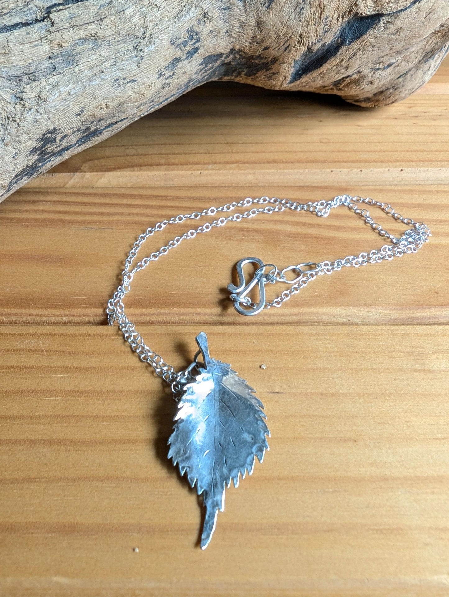 Elm Leaf Necklace – Resilience, Connects to Afterlife, Love