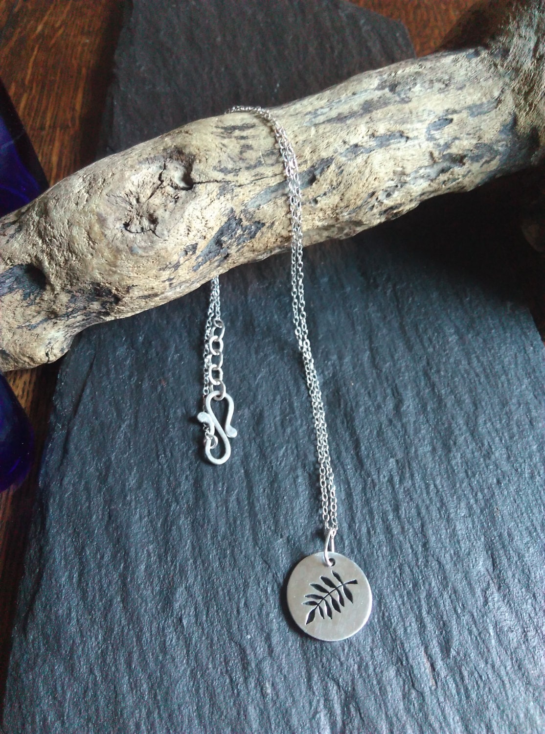 Rowan Leaf Necklace – Courage, Protection, Divination