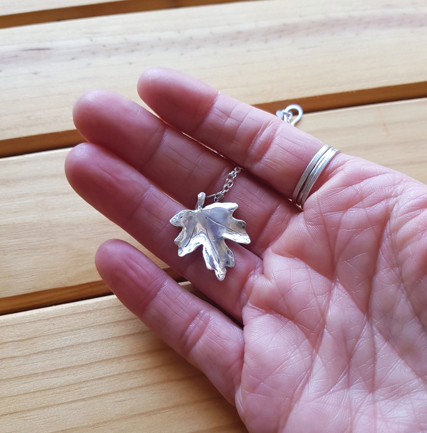 Field Maple Leaf Necklace – Love, Fertility, Repels Evil