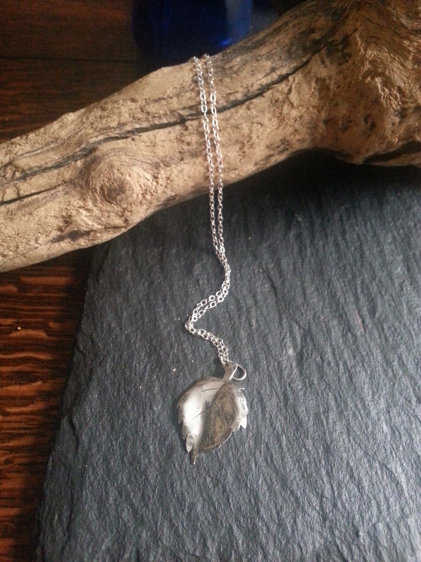 Hazel Leaf Necklace – Inspiration, Wisdom, Abundance