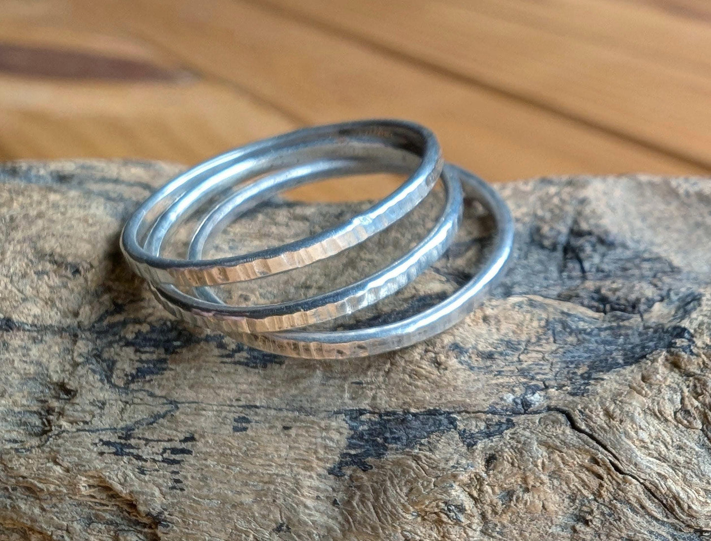 Silver stacking ring