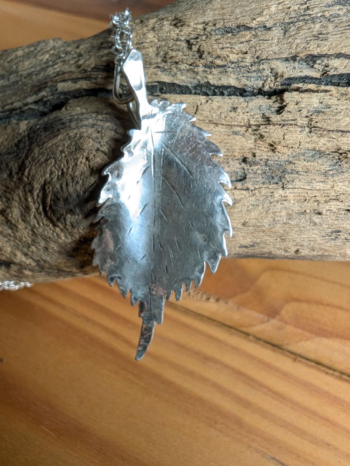 Elm Leaf Necklace – Resilience, Connects to Afterlife, Love