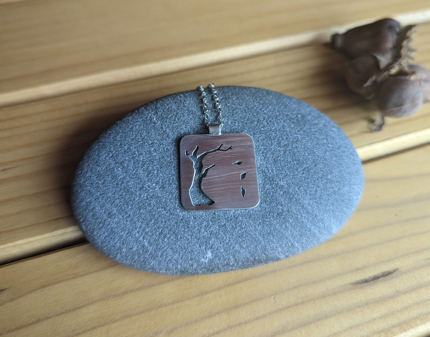 Winter tree necklace