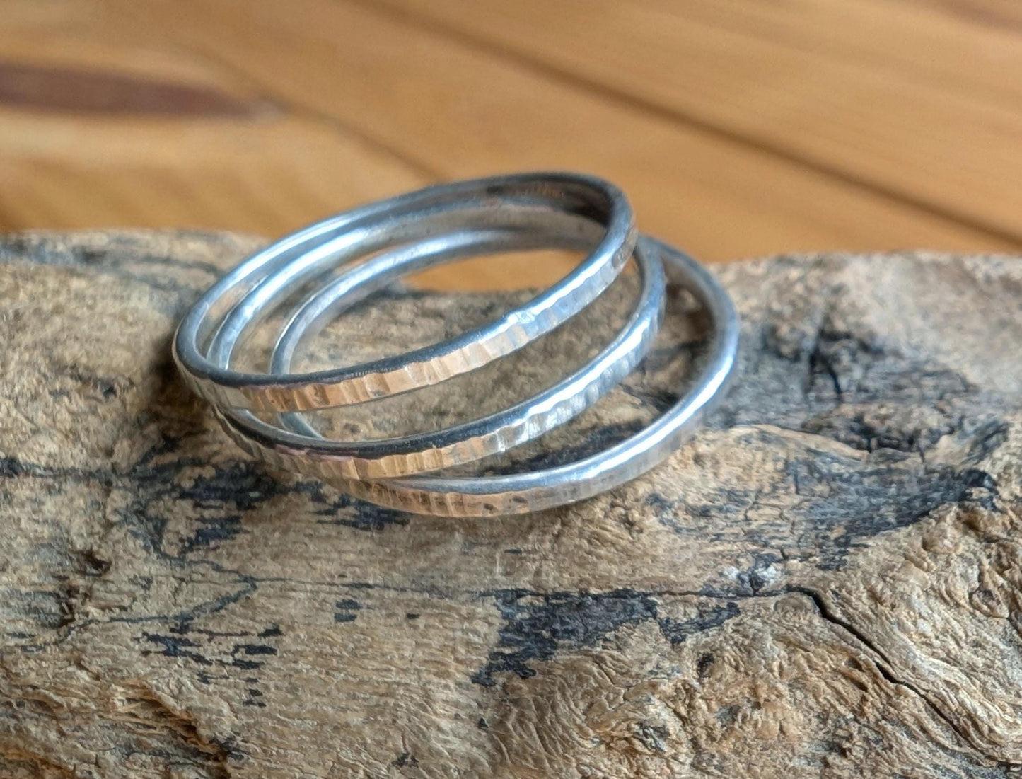 Silver stacking ring