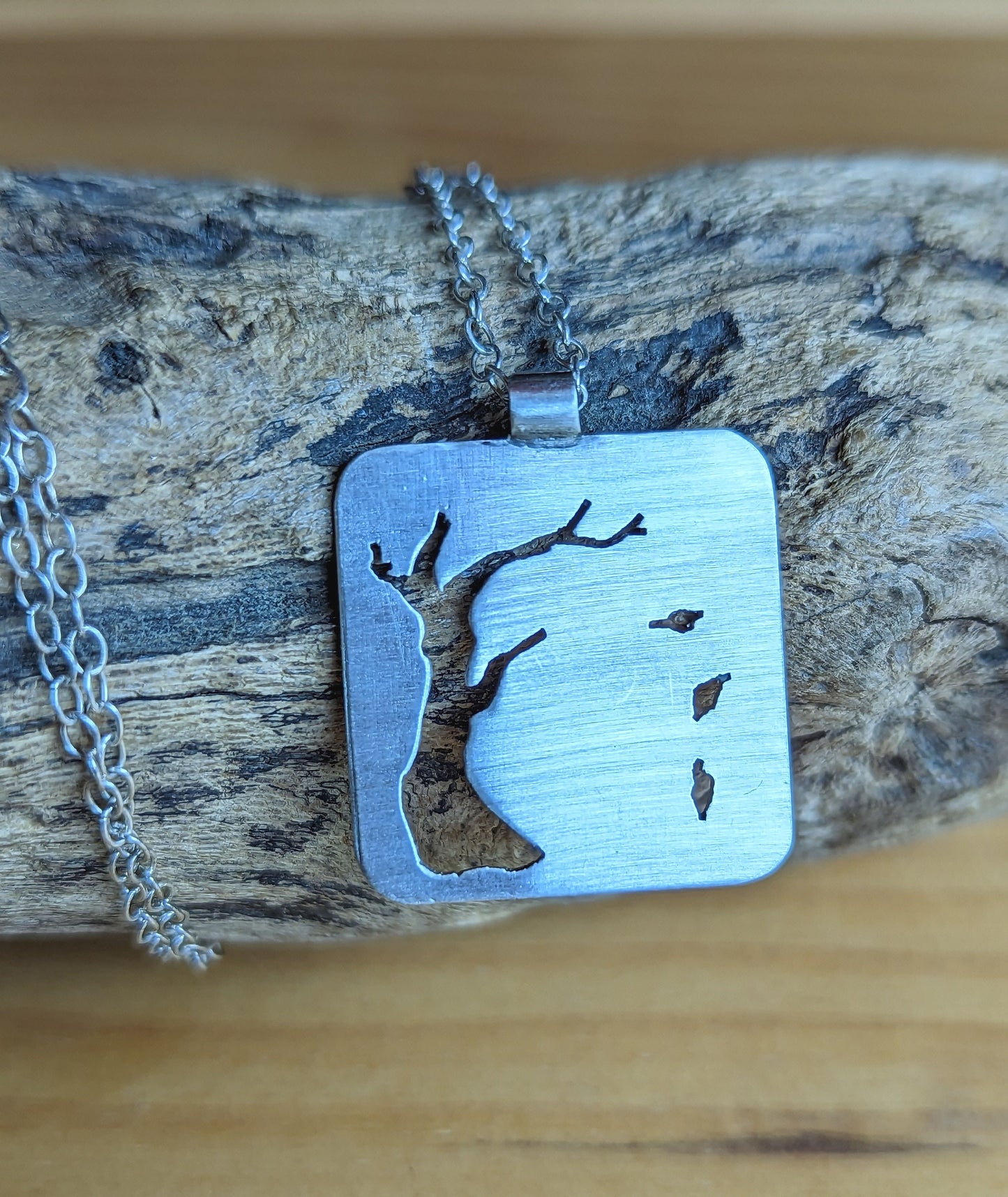 Winter tree necklace