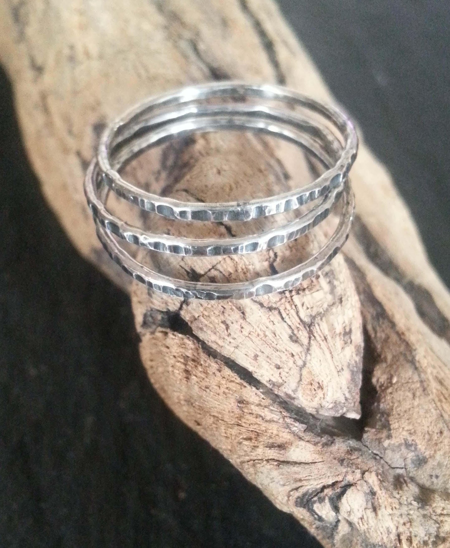 Silver stacking ring