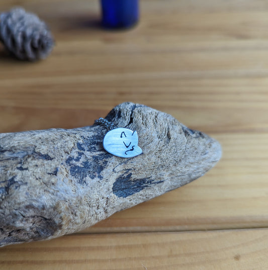 Sleeping fox necklace