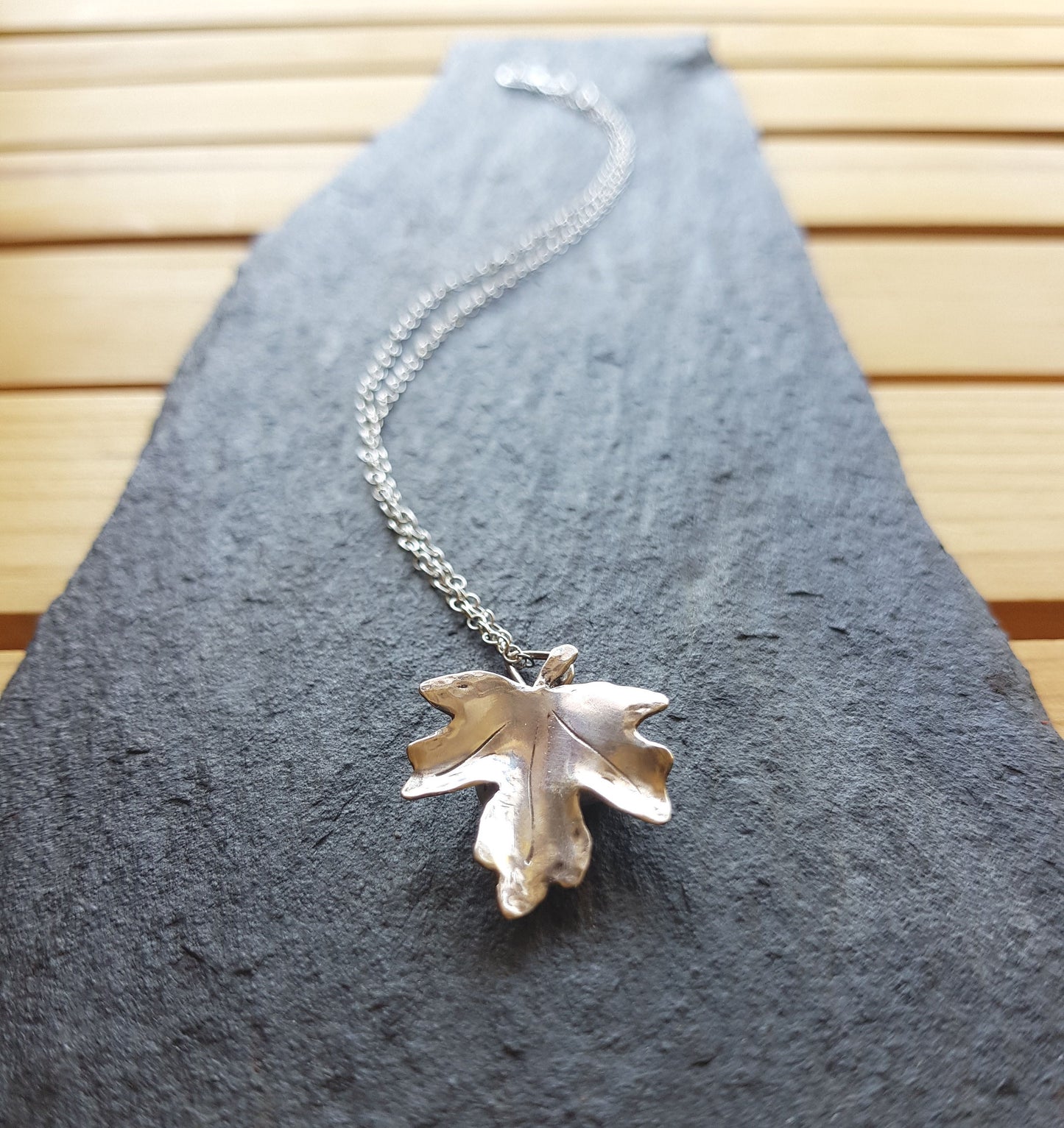Field Maple Leaf Necklace – Love, Fertility, Repels Evil